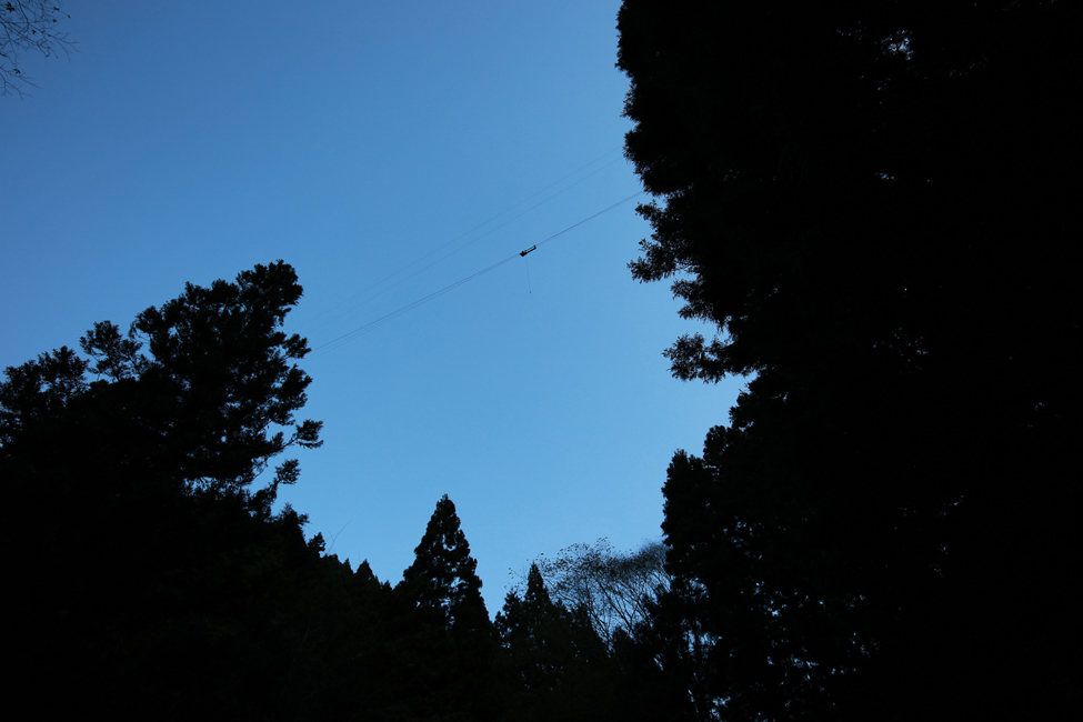 文沢蒼林舎による集材用架線