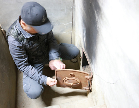 椎茸乾燥用の竈